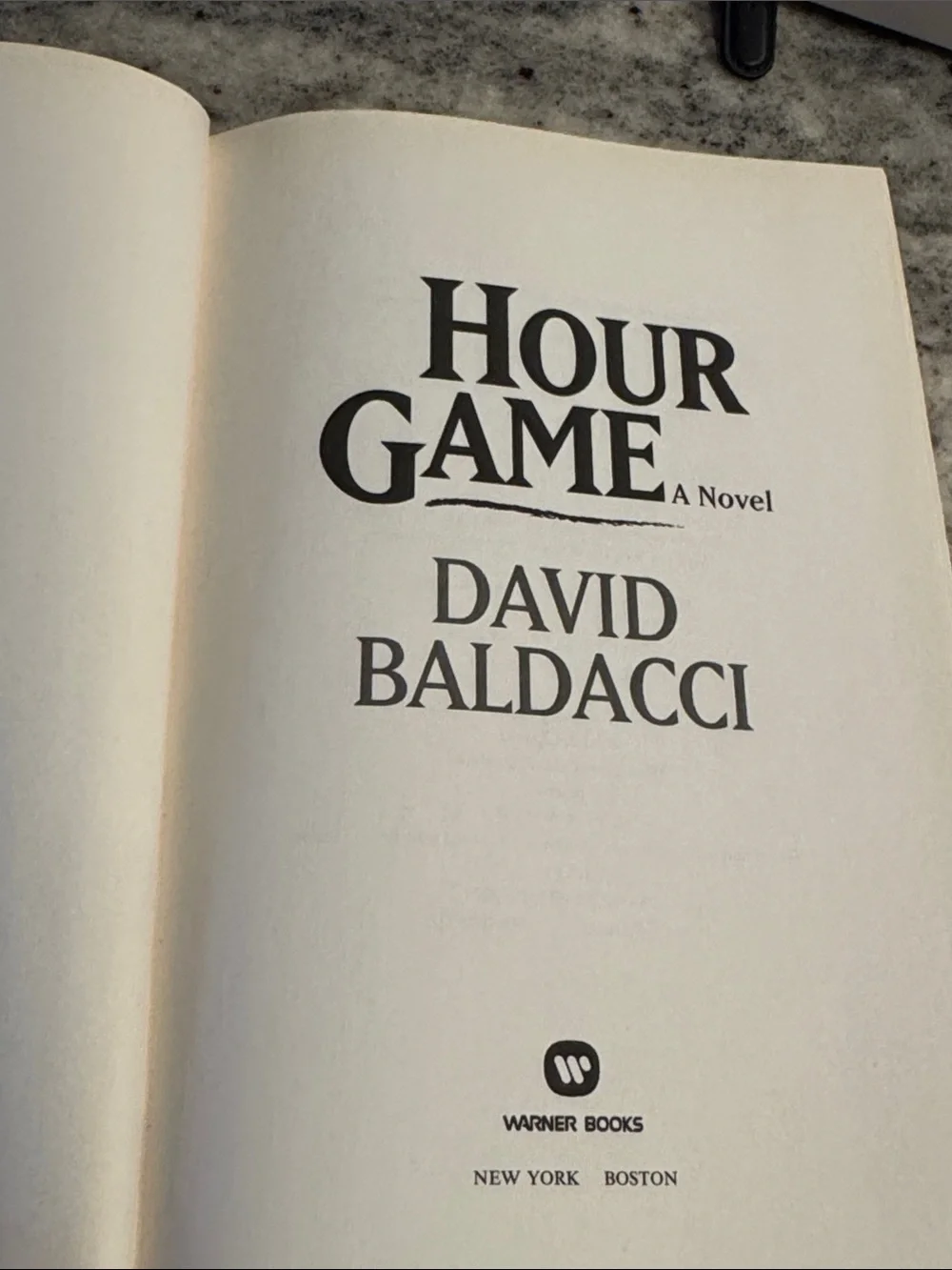 Hour Game by David Baldacci. Hardcover